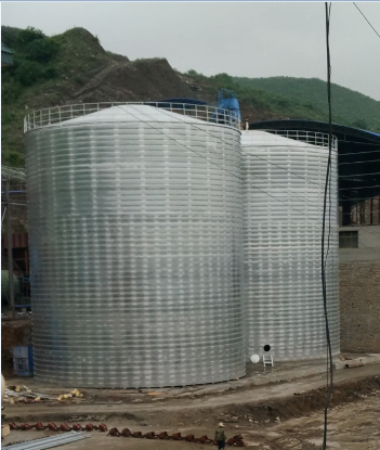 溆浦粮食钢板仓的安装全过程不用热焊接