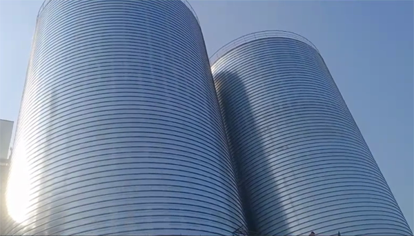 溆浦2座混凝土高架卷板仓